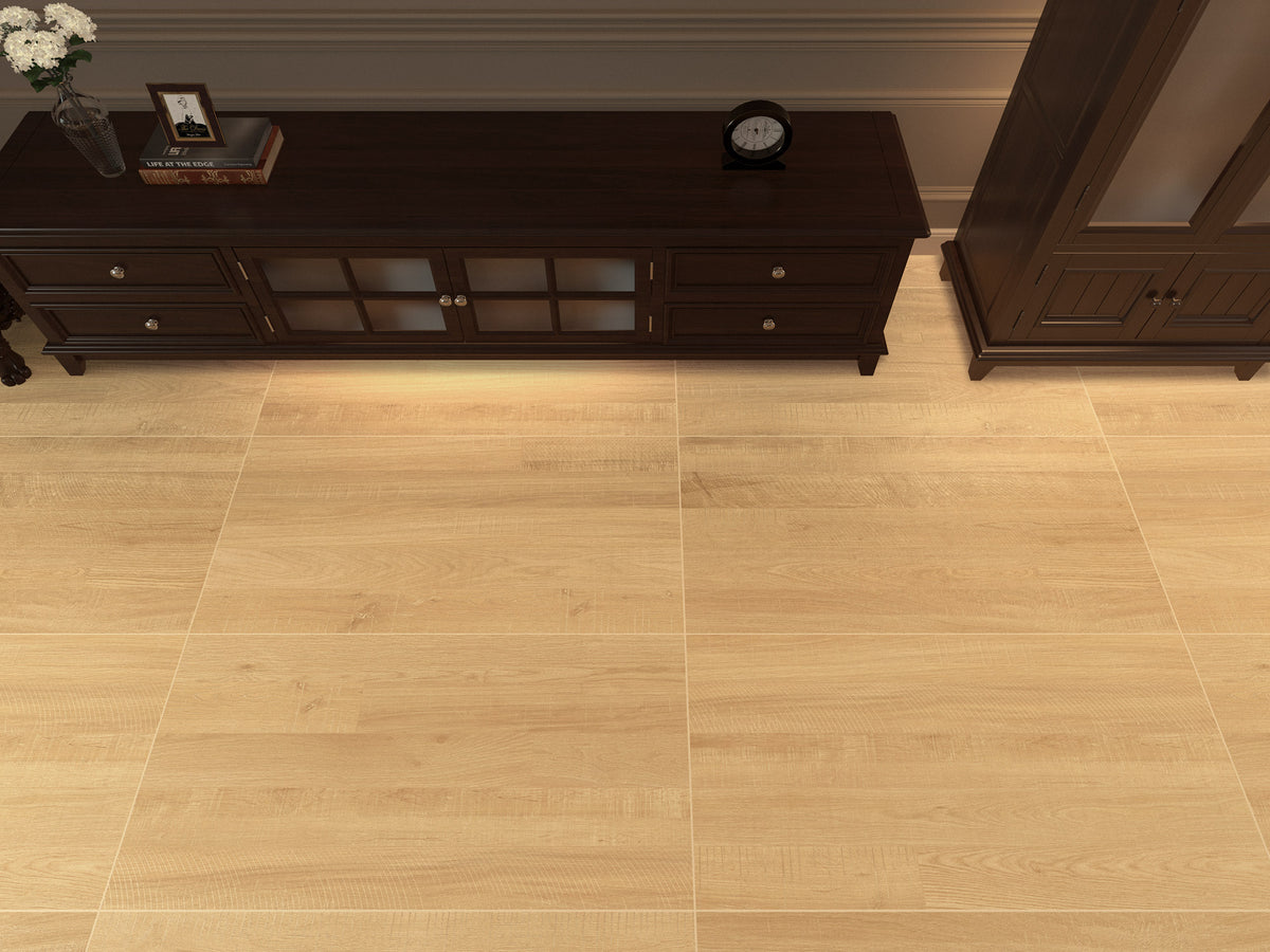 600×1200mm M6209 Twilight Digital Glazed Wood Look Porcelain Tile - Ultra-Low Absorption (Free Samples)