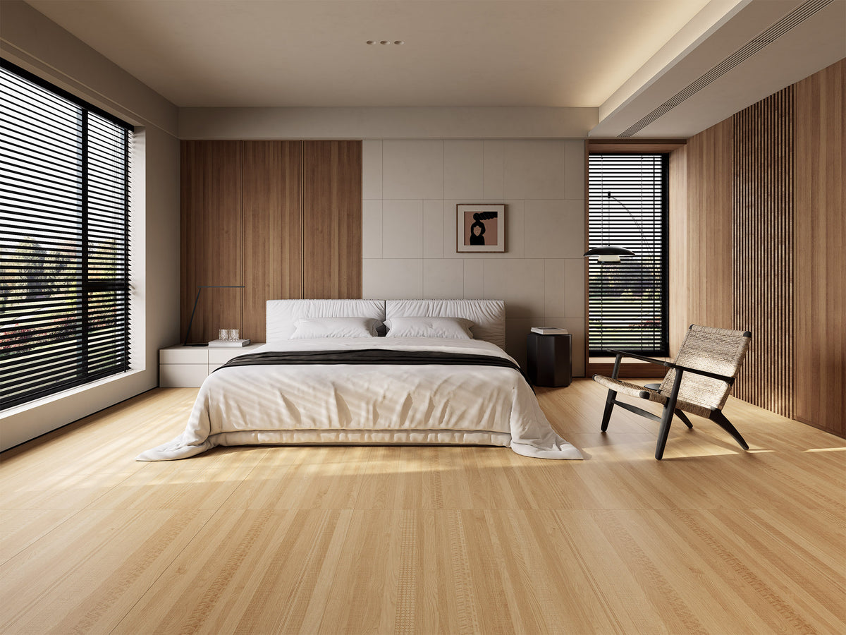 600x1200mm Digital Glazed Wood Look Porcelain Tile - M6212 Wheat Gold (麦金)