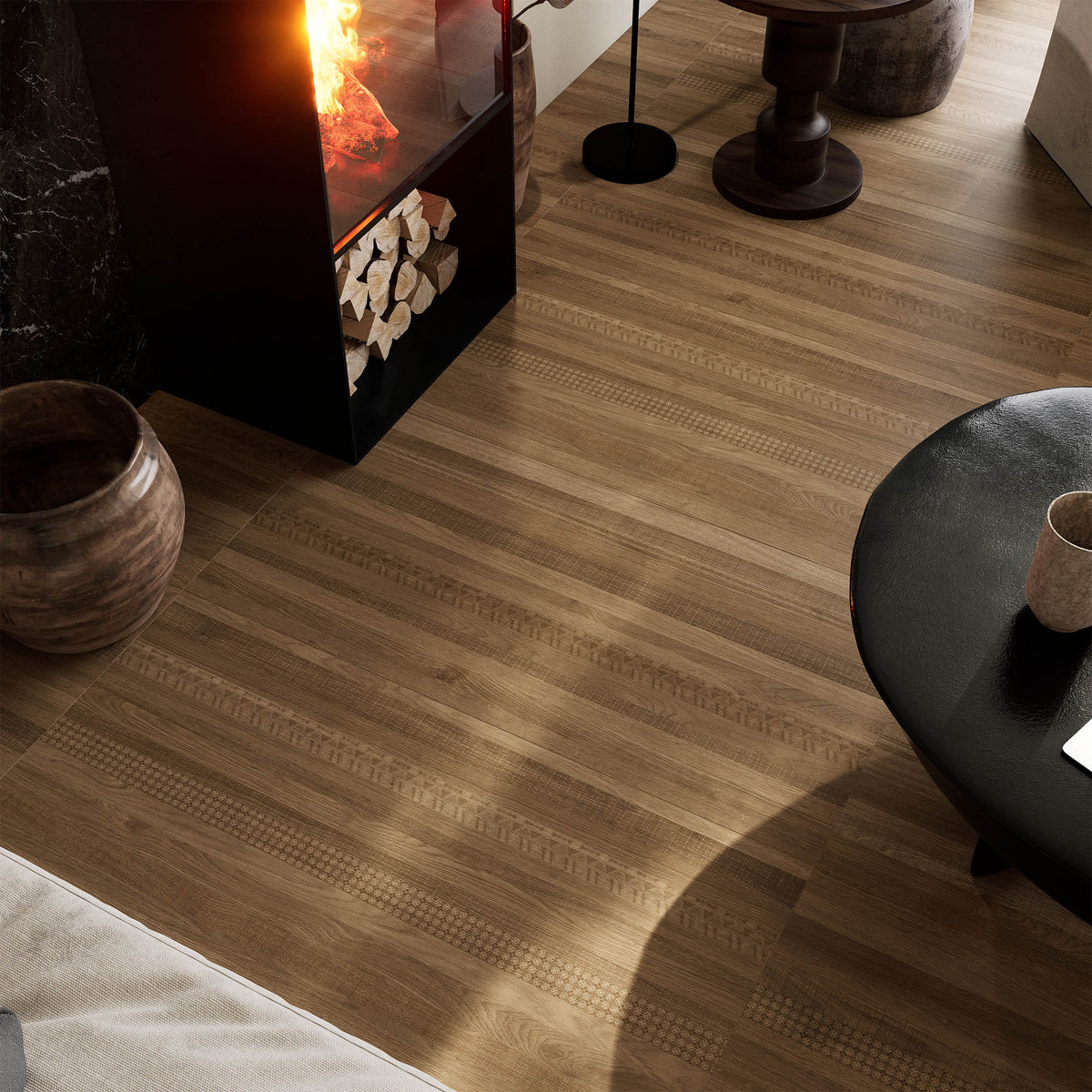 600x1200mm Digital Glazed Wood Look Porcelain Tile - M6213 Dusk Gray (暮灰)