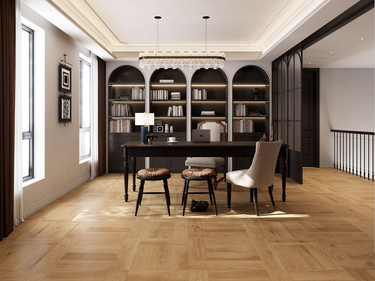 600x1200mm Digital Glazed Wood Look Porcelain Tile - M6216 Teak Wood (柚木)