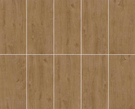 600×1200mm M6205 Camel Gray Digital Glazed Wood Look Porcelain Tile - Ultra-Low Absorption (Free Samples)