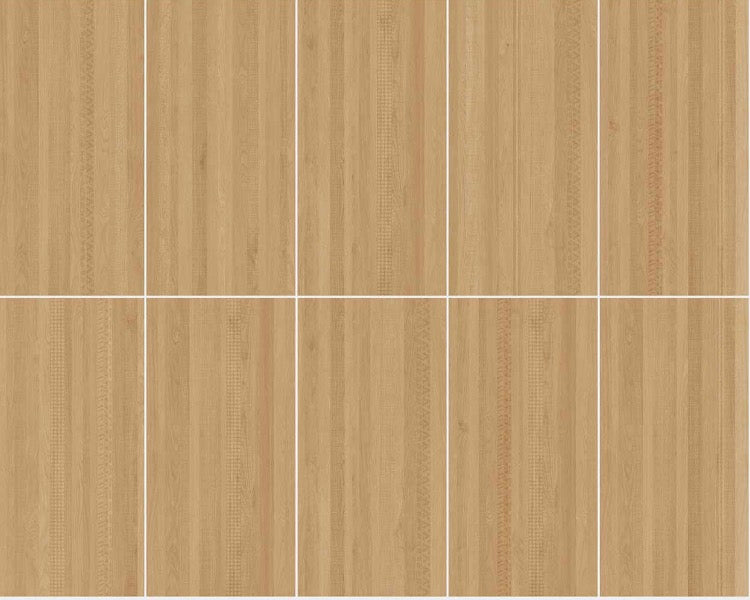 600x1200mm Digital Glazed Wood Look Porcelain Tile - M6212 Wheat Gold (麦金)