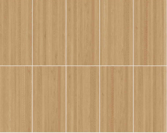 600x1200mm Digital Glazed Wood Look Porcelain Tile - M6212 Wheat Gold (麦金)