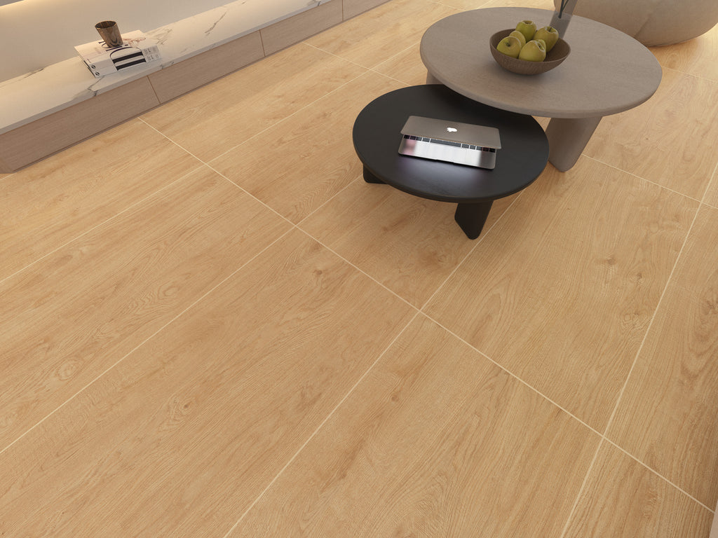 600x1200mm Digital Glazed Wood Look Porcelain Tile - Ultra-Low Water Absorption (Free Samples Available)