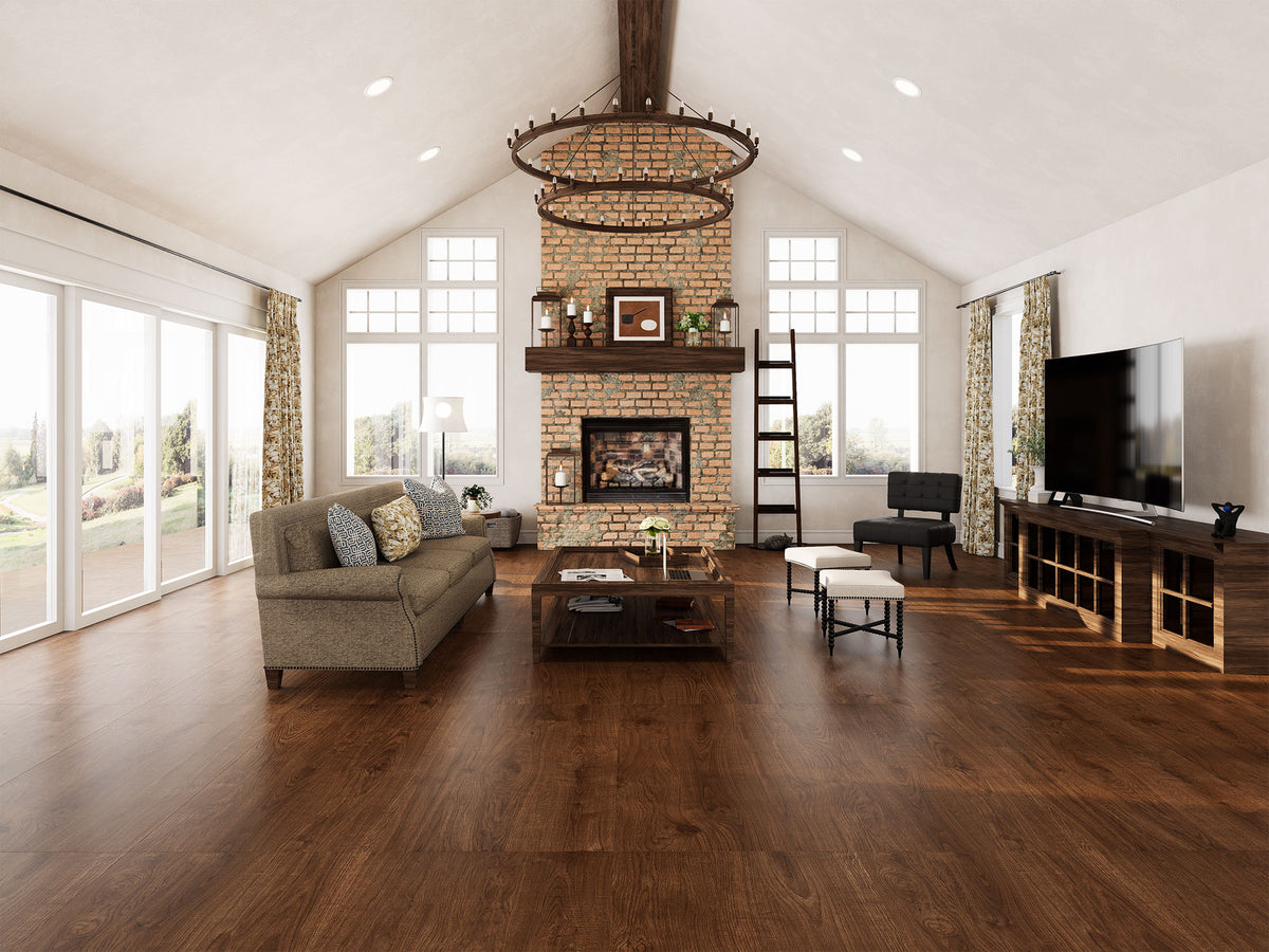 600×1200mm M6206 Coffee Digital Glazed Wood Look Porcelain Tile - Ultra-Low Absorption (Free Samples)